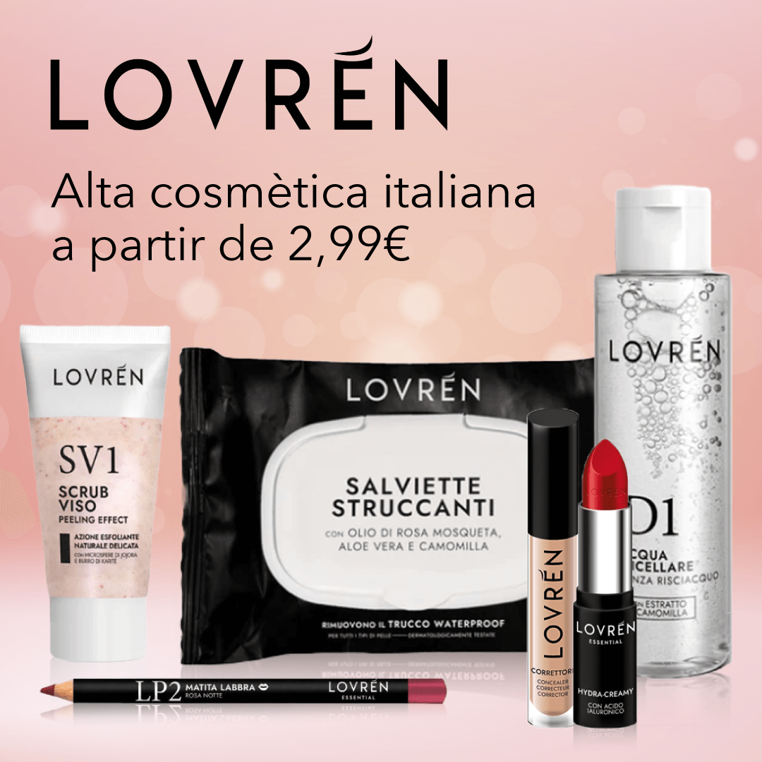 Lovrén, alta cosmética italiana a partir de 2,99€.